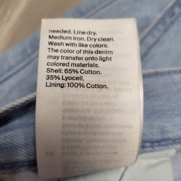 29 COS High Waisted Soft Blue Denim Shorts - Picture 7 of 7